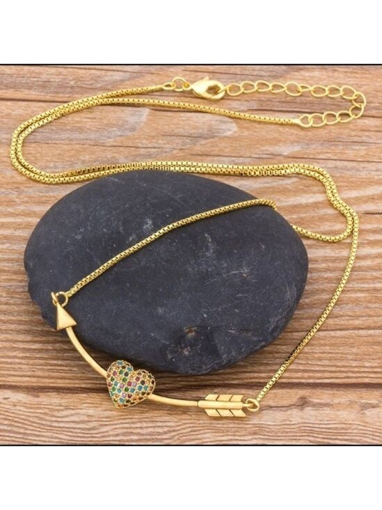 Jewelry - New Gold Cupid’s Arrow Love Necklace